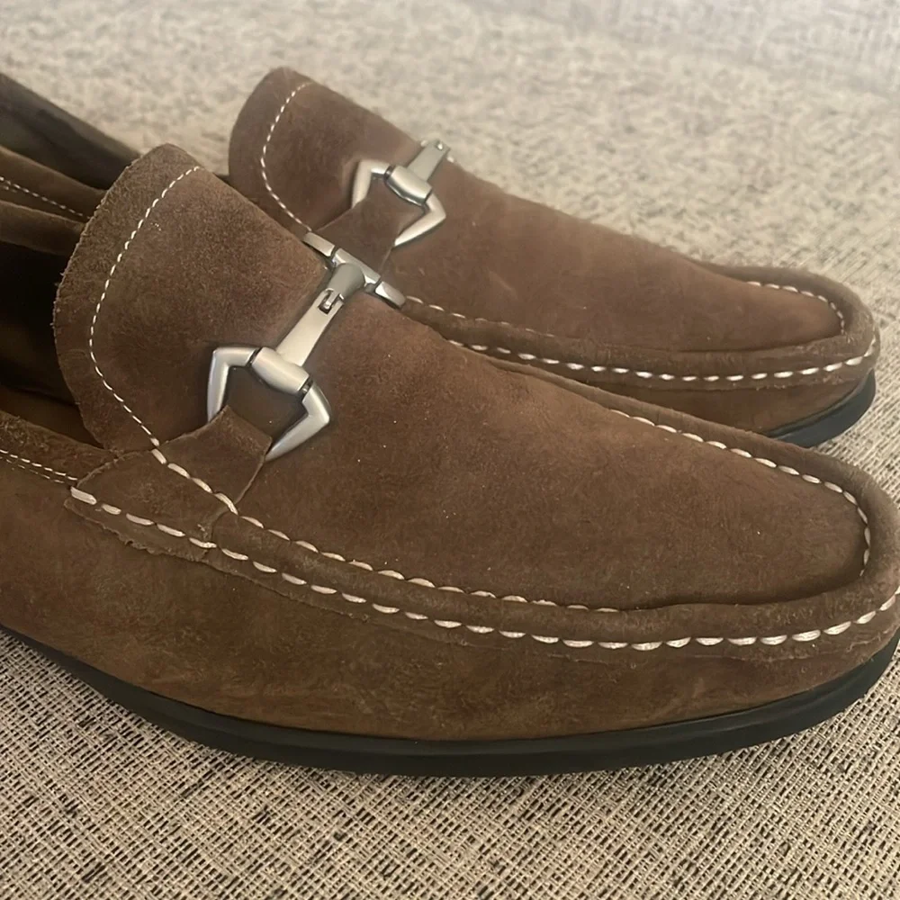 Robert Wayne Dan Marco Brown Suede Leather Loafer Size 9.5D